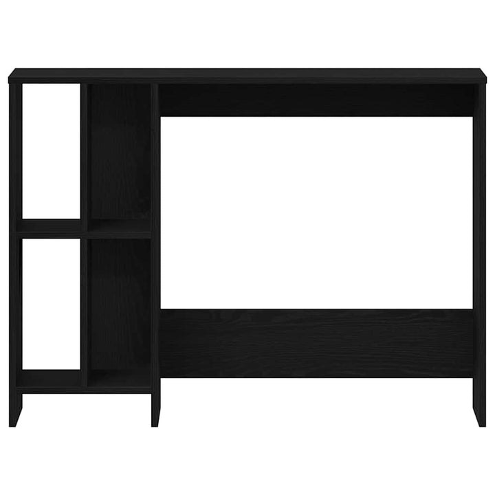 Bord med hylde Sort eg 102,5 x 35 x 75 cm Konstrueret træ