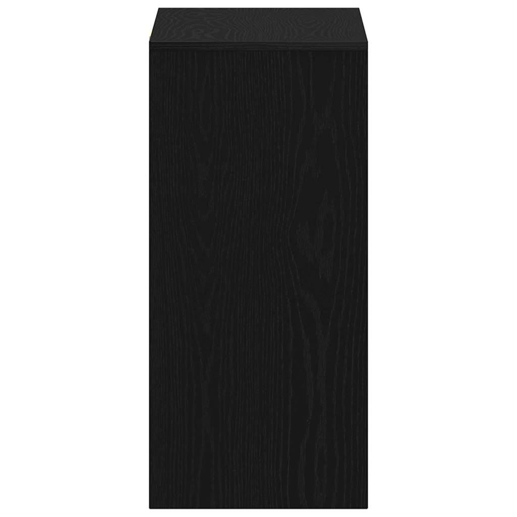 Bord med hylde Sort eg 102,5 x 35 x 75 cm Konstrueret træ