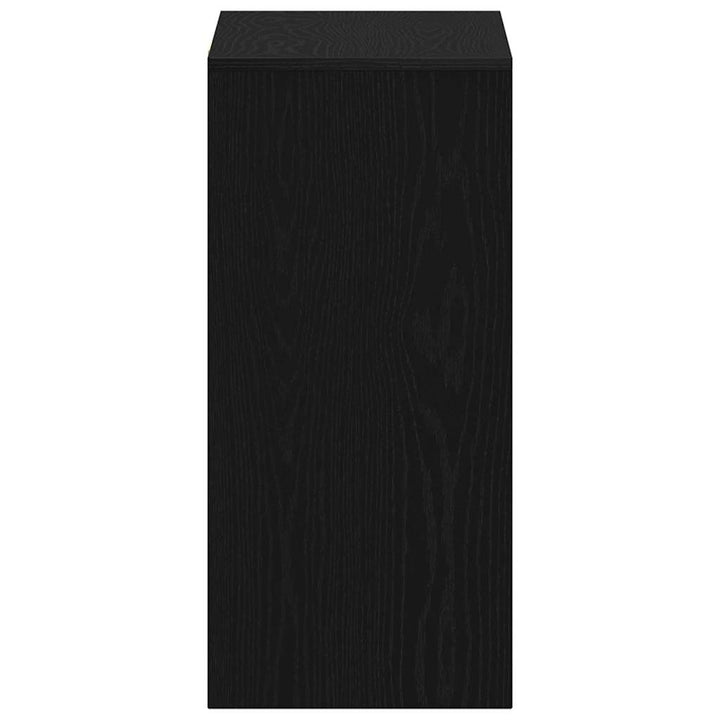 Bord med hylde Sort eg 102,5 x 35 x 75 cm Konstrueret træ
