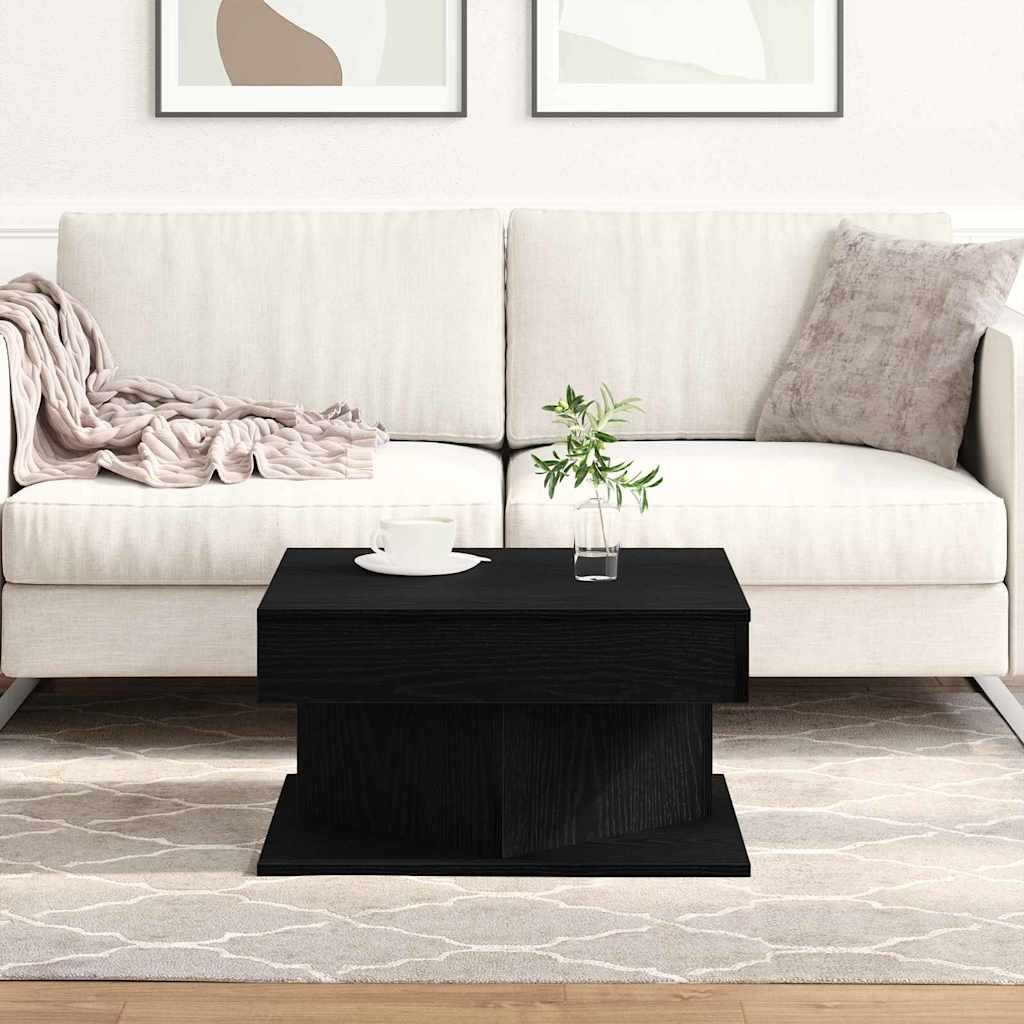 Sofabord Sort eg 57 x 57 x 30 cm Konstrueret træ