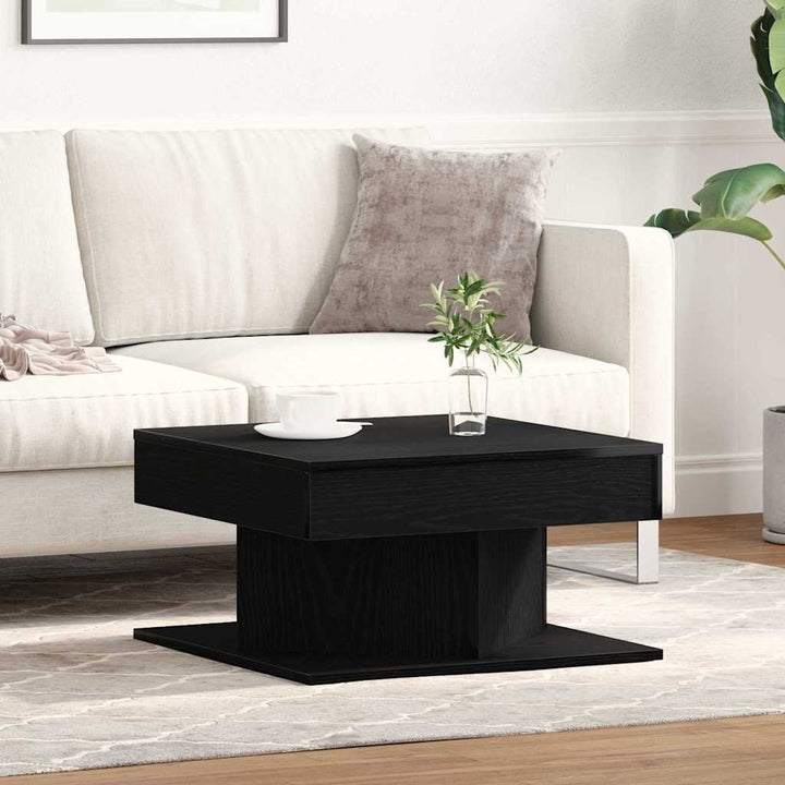Sofabord Sort eg 57 x 57 x 30 cm Konstrueret træ