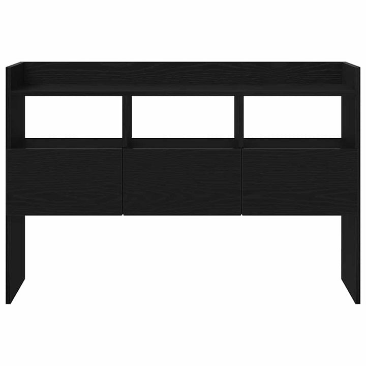Sideboard med skuffe Sort eg 105 x 30 x 70 cm Konstrueret træ
