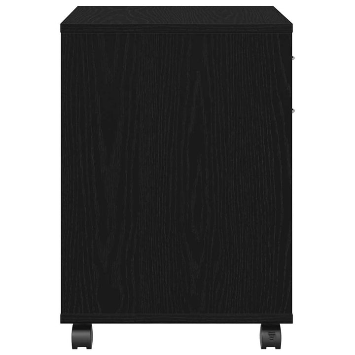 Rullende skab 45 x 38 x 54 cm Konstrueret træ Sort eg