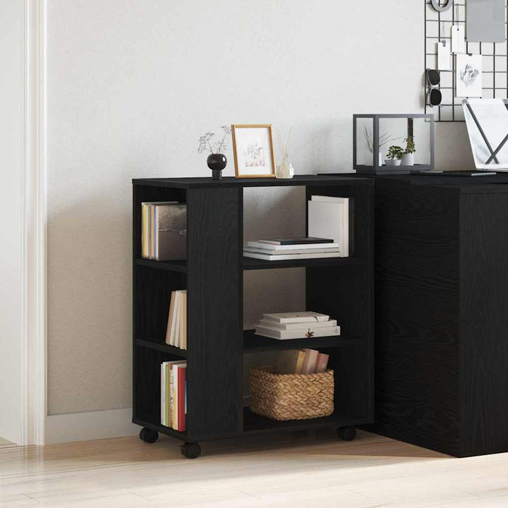 Opbevaringsskab 60 x 35 x 75 cm Konstrueret træ Sort eg