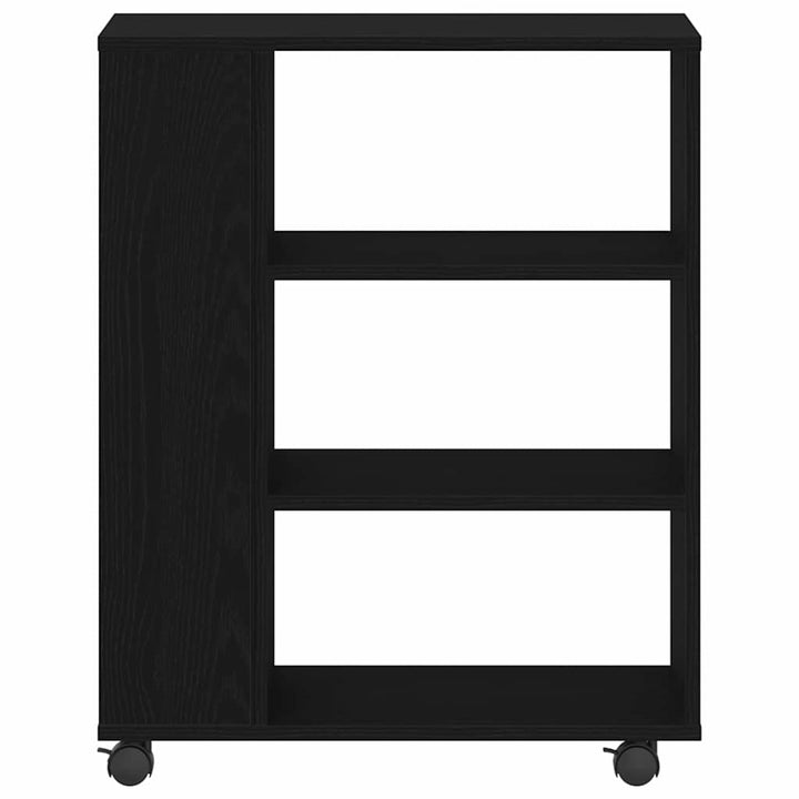 Opbevaringsskab 60 x 35 x 75 cm Konstrueret træ Sort eg
