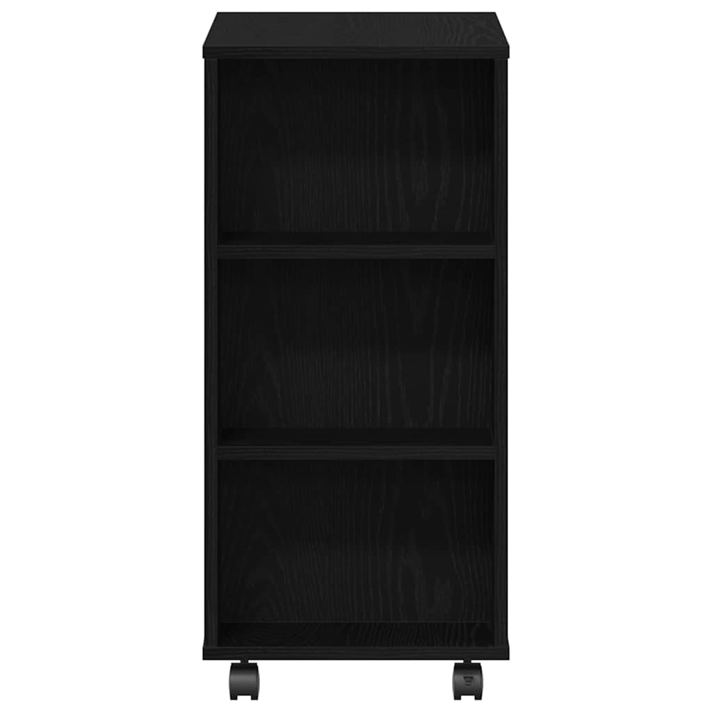 Opbevaringsskab 60 x 35 x 75 cm Konstrueret træ Sort eg