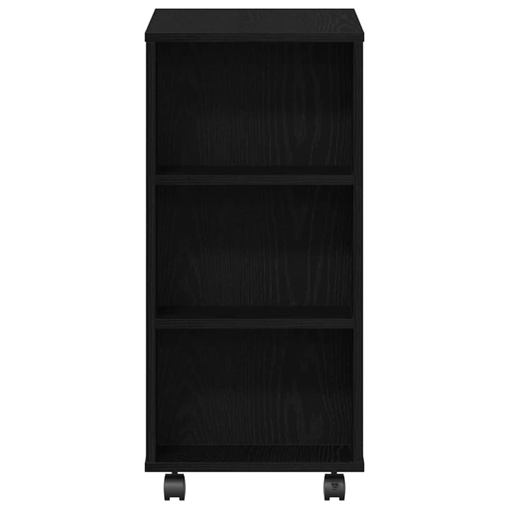 Opbevaringsskab 60 x 35 x 75 cm Konstrueret træ Sort eg