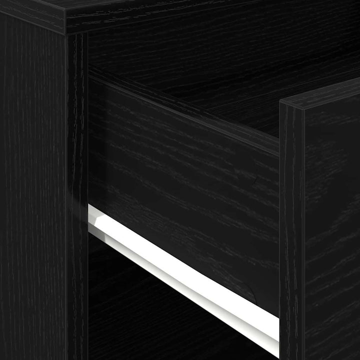 Opbevaringsskab 46 x 36 x 59 cm Konstrueret træ Sort eg
