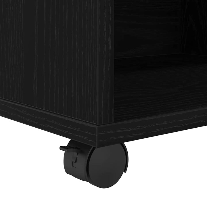 Opbevaringsskab 46 x 36 x 59 cm Konstrueret træ Sort eg