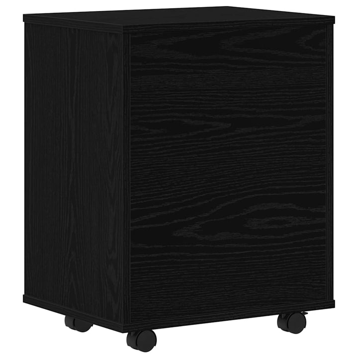 Opbevaringsskab 46 x 36 x 59 cm Konstrueret træ Sort eg