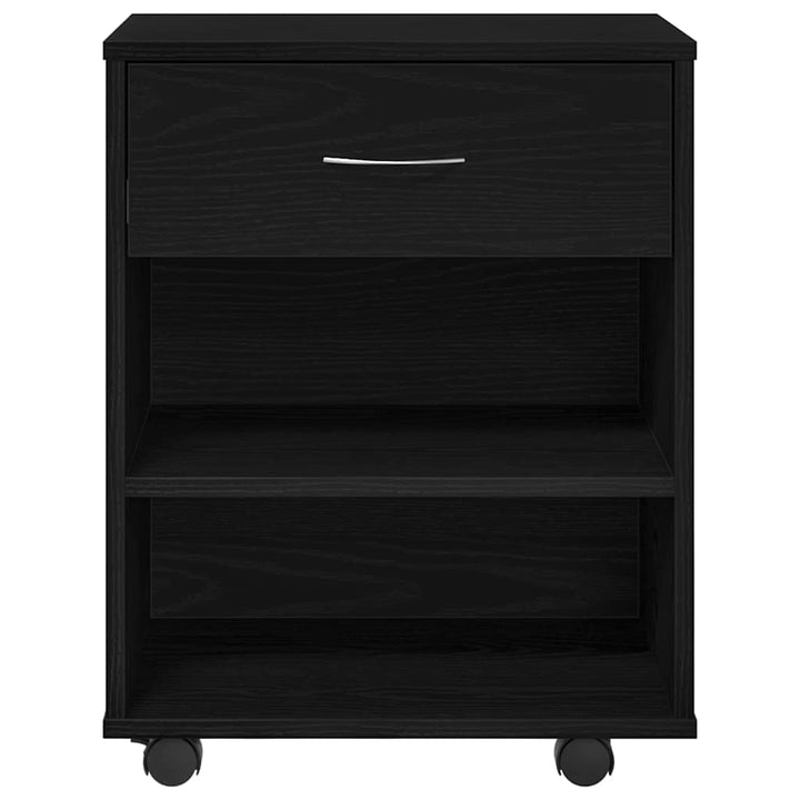 Opbevaringsskab 46 x 36 x 59 cm Konstrueret træ Sort eg