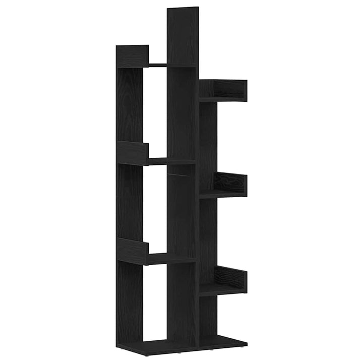 Bogreol Sort eg 48 x 25,5 x 140 cm Konstrueret træ