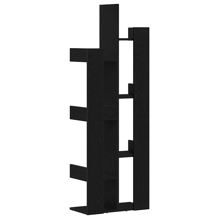 Bogreol Sort eg 48 x 25,5 x 140 cm Konstrueret træ