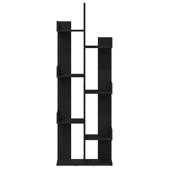 Bogreol Sort eg 48 x 25,5 x 140 cm Konstrueret træ