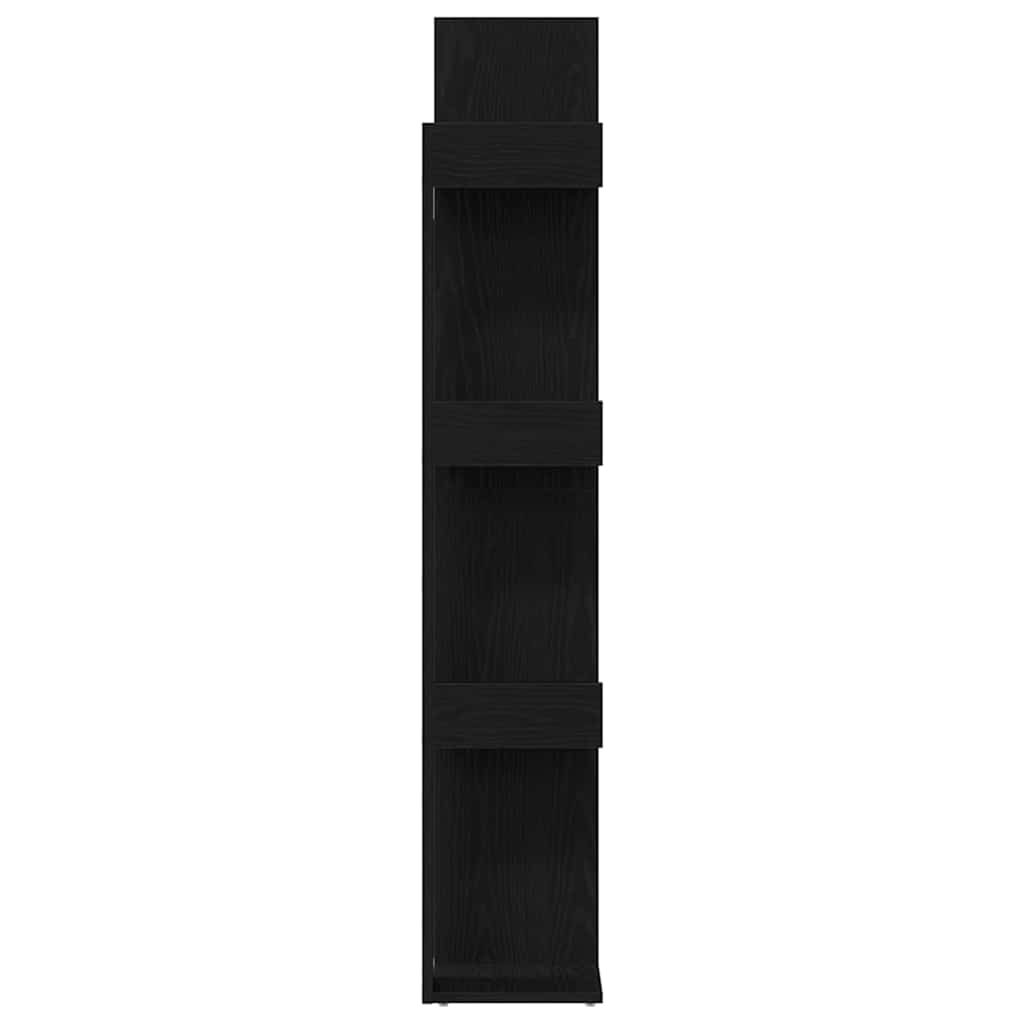 Bogreol Sort eg 48 x 25,5 x 140 cm Konstrueret træ