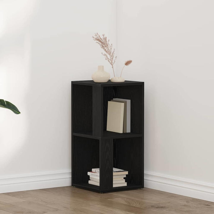 Hjørnehylder Sort eg 33 x 33 x 67 cm Konstrueret træ