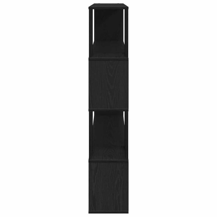 TV-møbelsæt Sort eg 100 x 24 x 124,5 cm Konstrueret træ