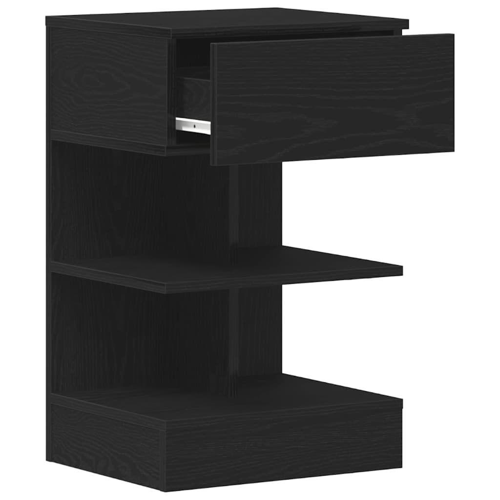 Natskab Sort eg 40 x 35 x 65 cm Konstrueret træ