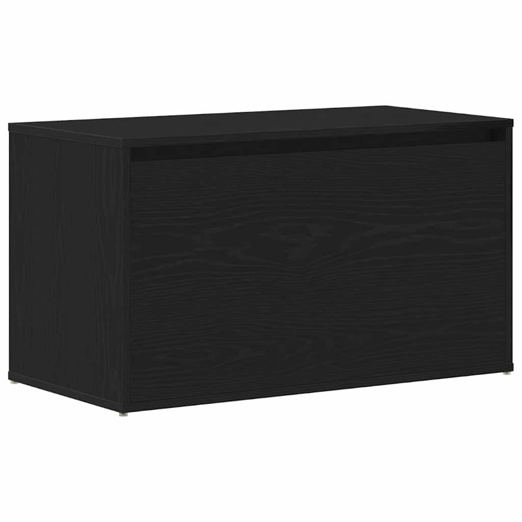 Hallbænk med skuffe Sort eg 80 x 40 x 45 cm Konstrueret træ