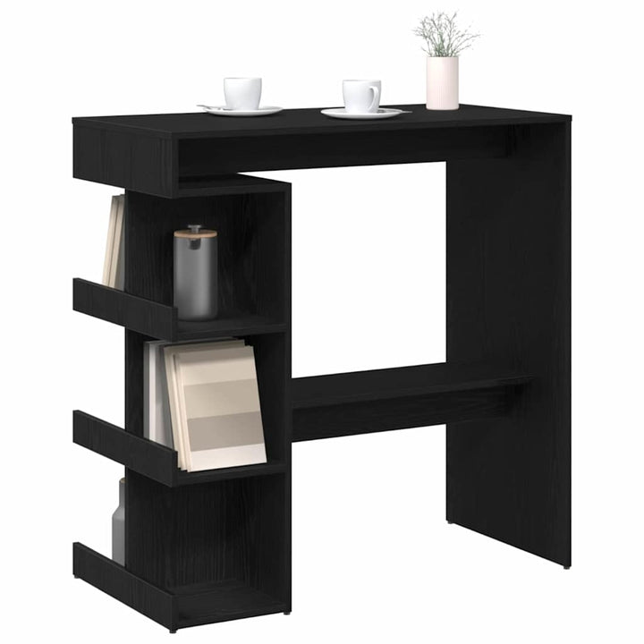 Barbord 100 x 48 x 101,5 cm Konstrueret træ Sort eg