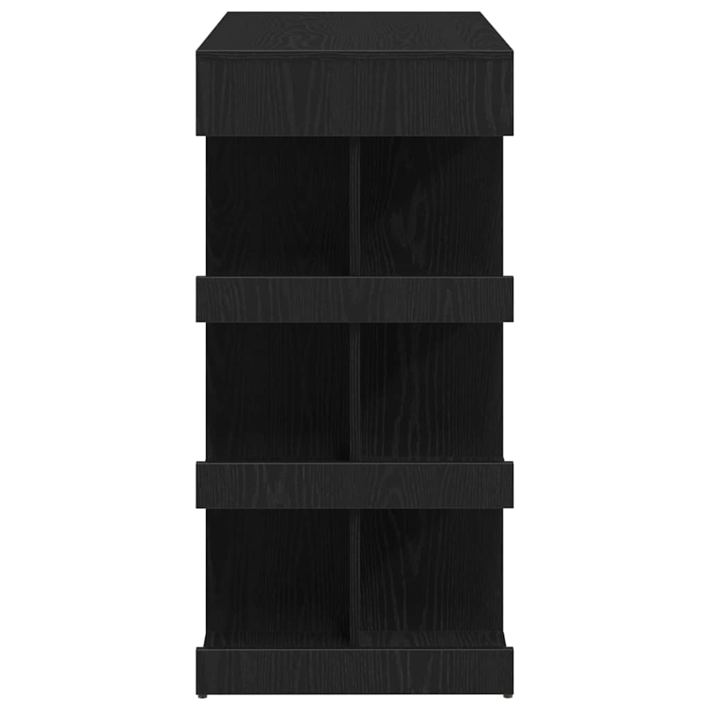 Barbord 100 x 48 x 101,5 cm Konstrueret træ Sort eg