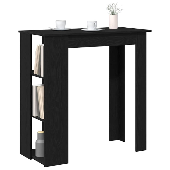 Barbord 102 x 50 x 103,5 cm Konstrueret træ Sort eg