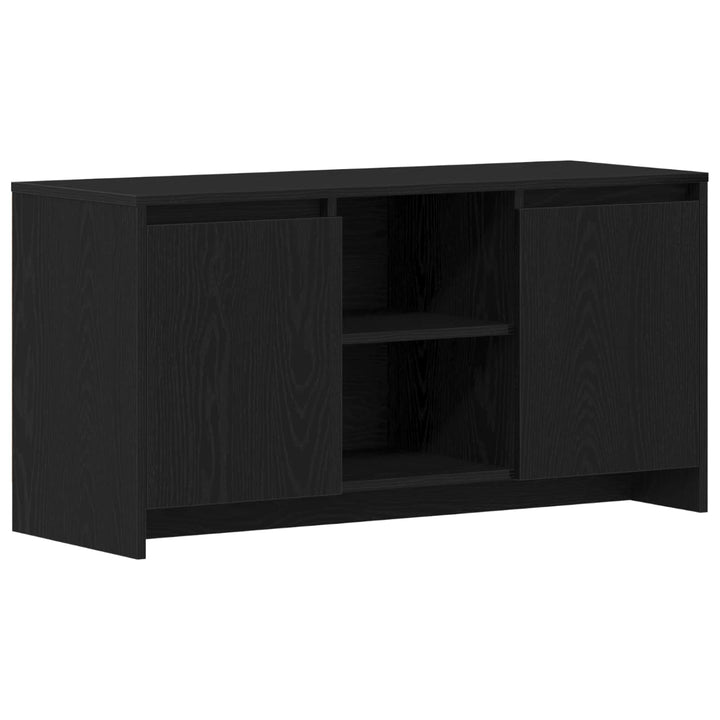 TV-skab Sort eg 102 x 37,5 x 52,5 cm Konstrueret træ