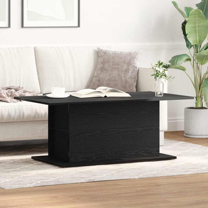 Sofabord Sort eg 102 x 55,5 x 40 cm Konstrueret træ