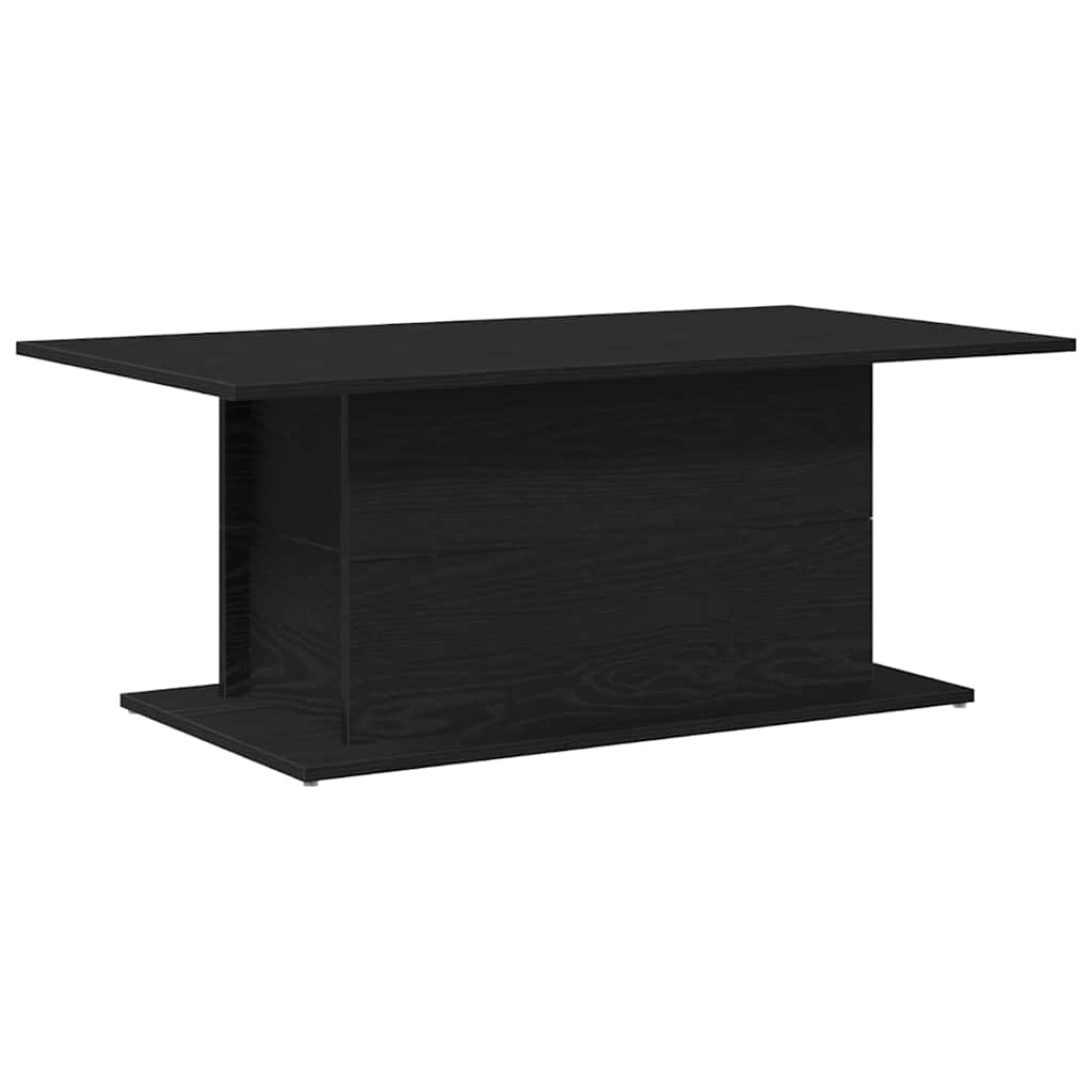Sofabord Sort eg 102 x 55,5 x 40 cm Konstrueret træ