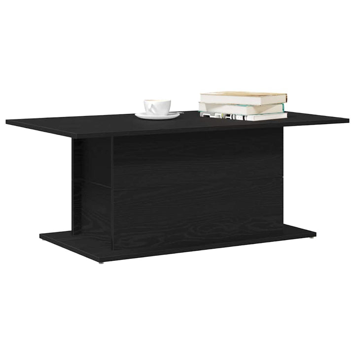 Sofabord Sort eg 102 x 55,5 x 40 cm Konstrueret træ