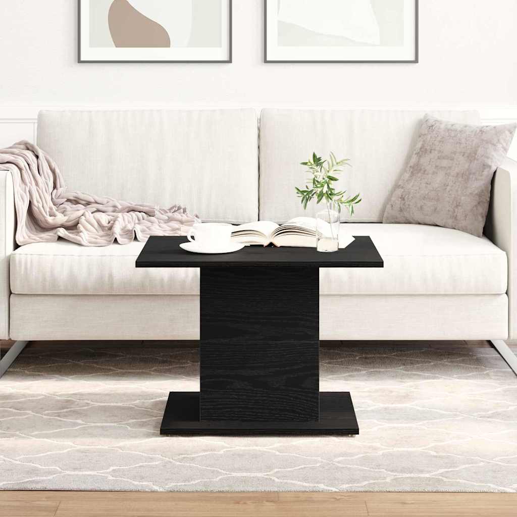 Sofabord Sort eg 55,5 x 55,5 x 40 cm Konstrueret træ