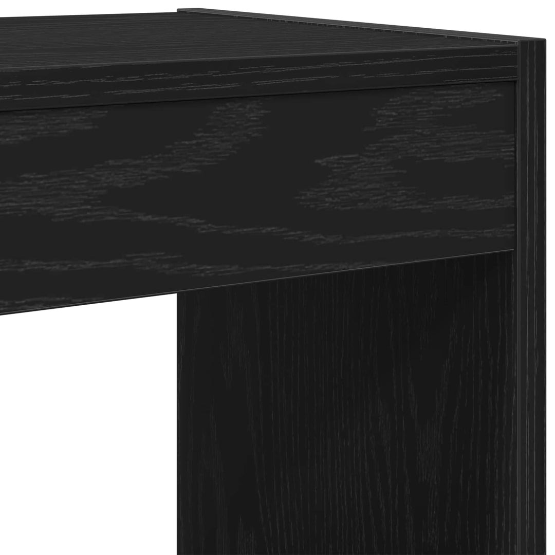 Bogskab Sort eg 40 x 30 x 198 cm Konstrueret træ