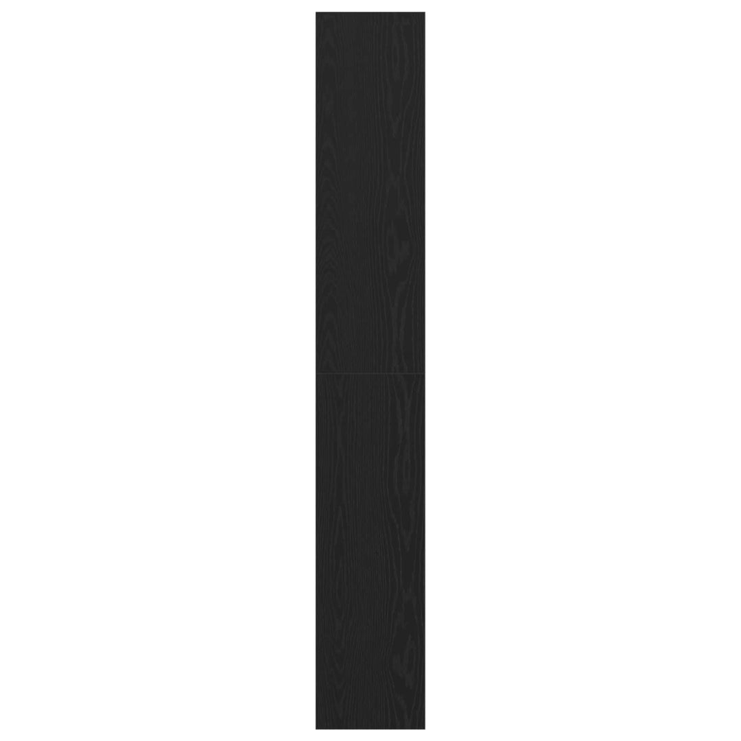 Bogskab Sort eg 40 x 30 x 198 cm Konstrueret træ