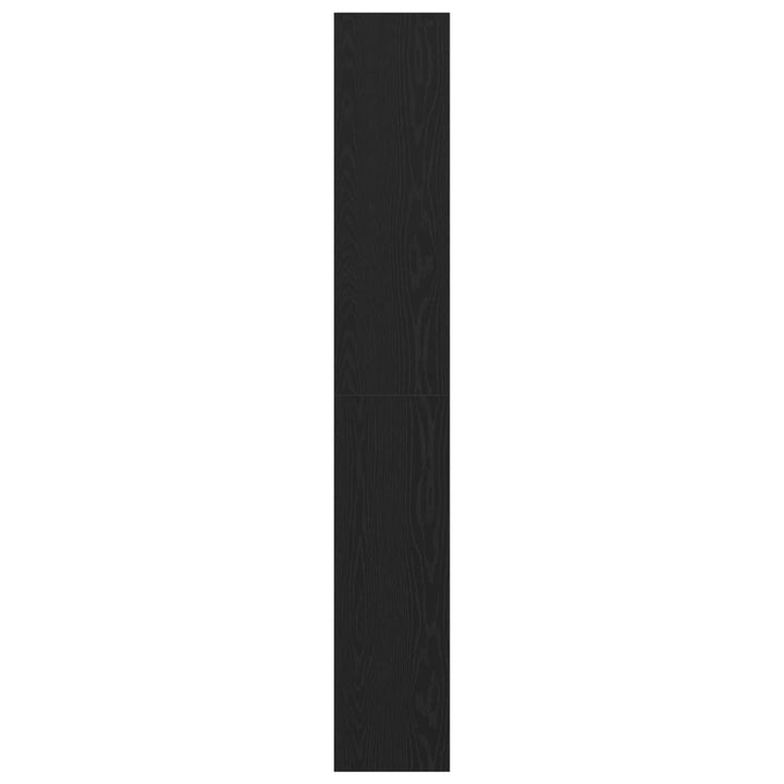 Bogskab Sort eg 40 x 30 x 198 cm Konstrueret træ