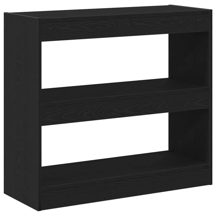 Bogskab 2 pcs Sort eg 80 x 30 x 72 cm Konstrueret træ