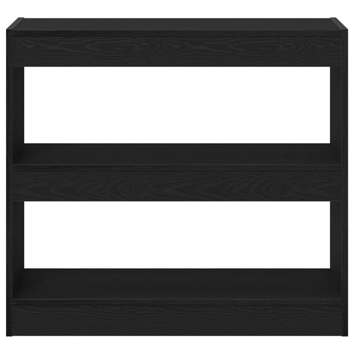 Bogskab 2 pcs Sort eg 80 x 30 x 72 cm Konstrueret træ