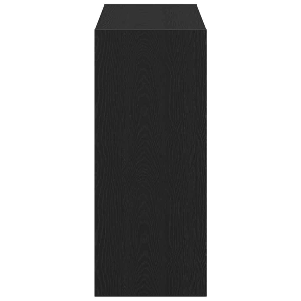 Bogskab 2 pcs Sort eg 80 x 30 x 72 cm Konstrueret træ