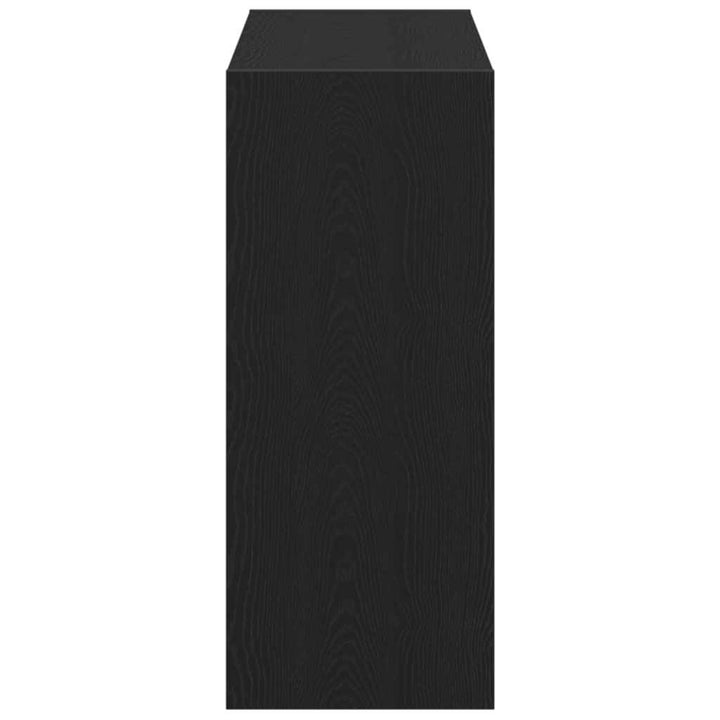 Bogskab 2 pcs Sort eg 80 x 30 x 72 cm Konstrueret træ