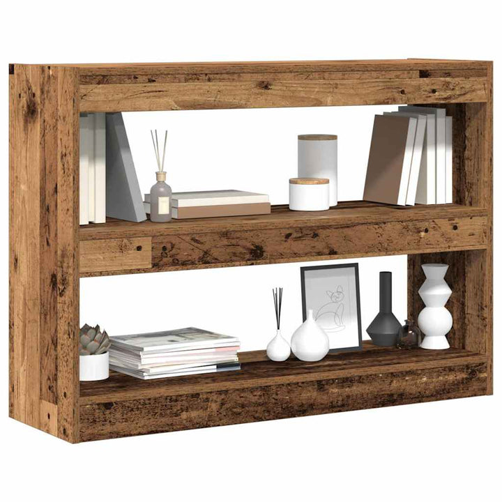 Bogreol Gammelt træ 100 x 30 x 72 cm Konstrueret træ