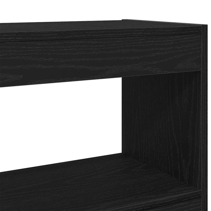 Bogreol Sort eg 100 x 30 x 72 cm Konstrueret træ