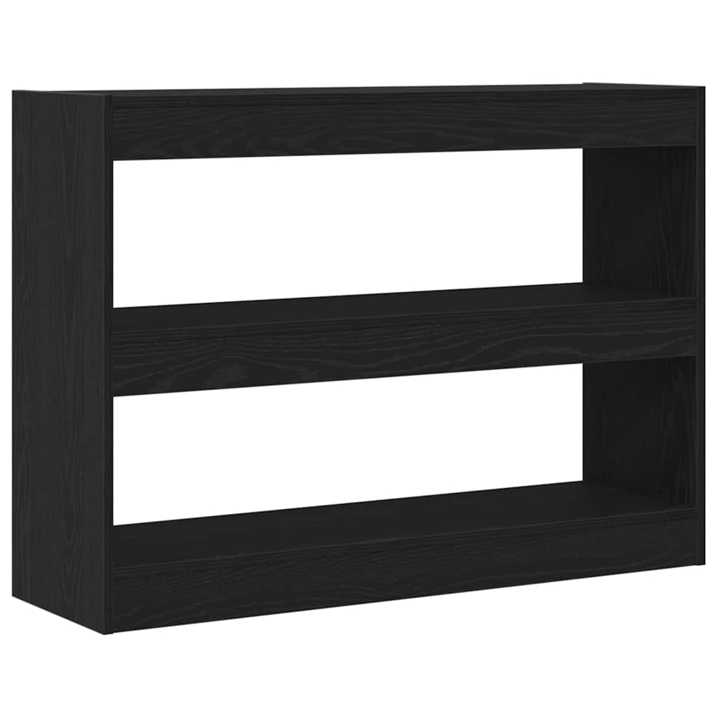 Bogreol Sort eg 100 x 30 x 72 cm Konstrueret træ