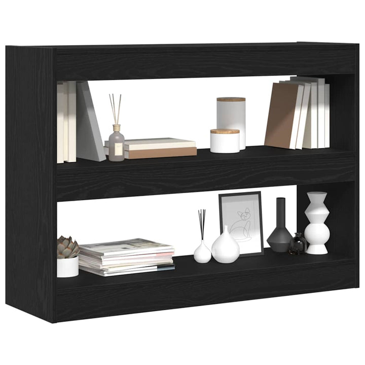 Bogreol Sort eg 100 x 30 x 72 cm Konstrueret træ