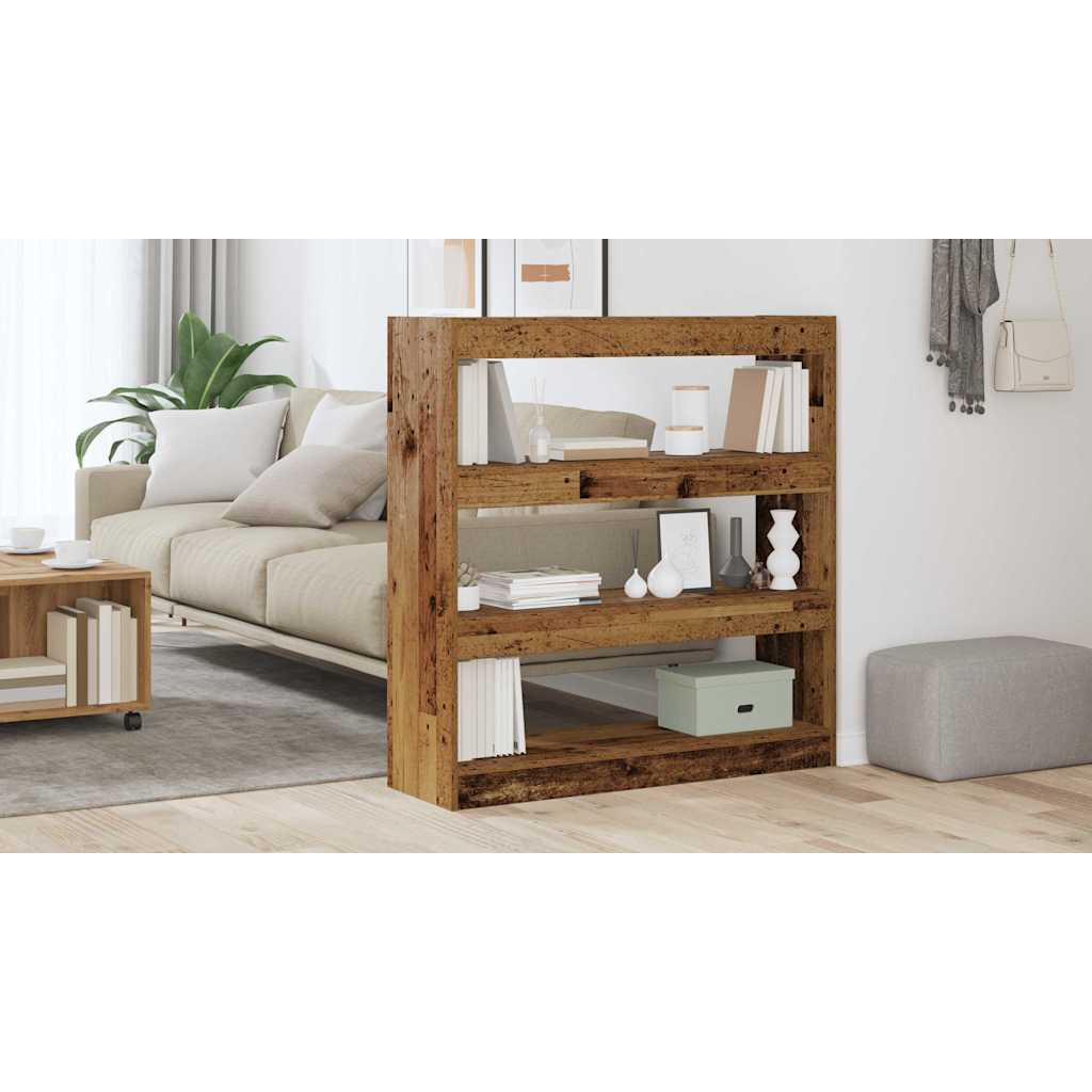 Bogskab Gammelt træ 100 x 30 x 103 cm Konstrueret træ