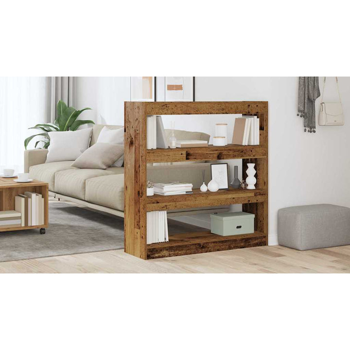 Bogskab Gammelt træ 100 x 30 x 103 cm Konstrueret træ