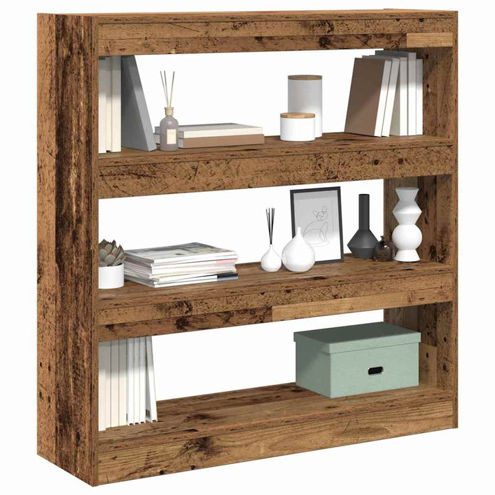 Bogskab Gammelt træ 100 x 30 x 103 cm Konstrueret træ