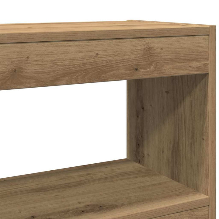 Bogskab 3 niveauer 100 x 30 x 103 cm Konstrueret træ artisan eg