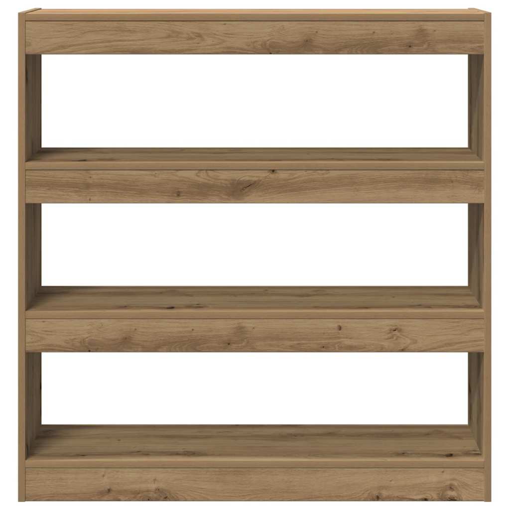 Bogskab 3 niveauer 100 x 30 x 103 cm Konstrueret træ artisan eg