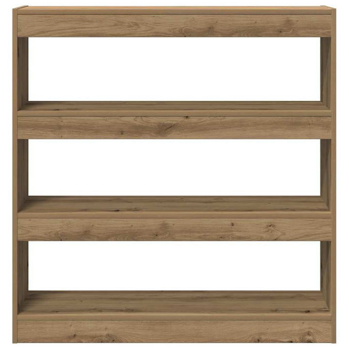 Bogskab 3 niveauer 100 x 30 x 103 cm Konstrueret træ artisan eg