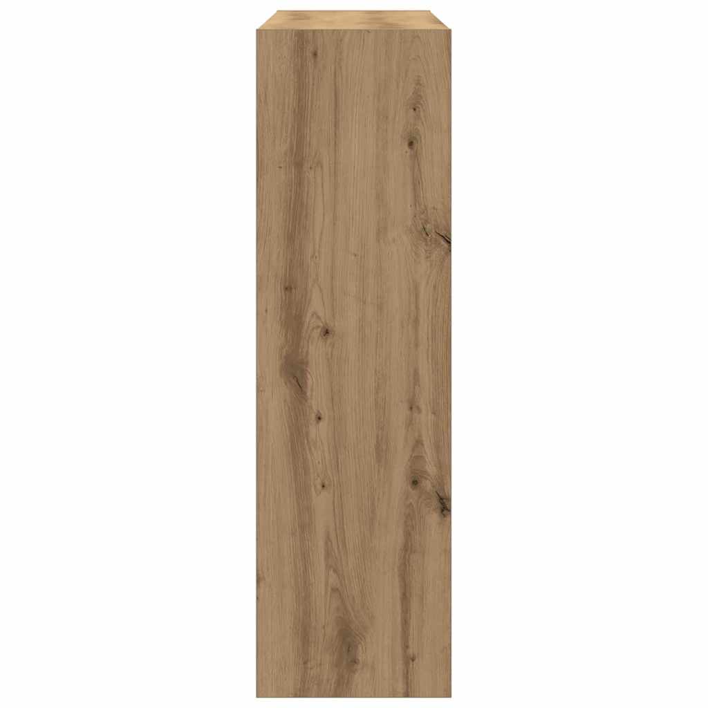 Bogskab 3 niveauer 100 x 30 x 103 cm Konstrueret træ artisan eg