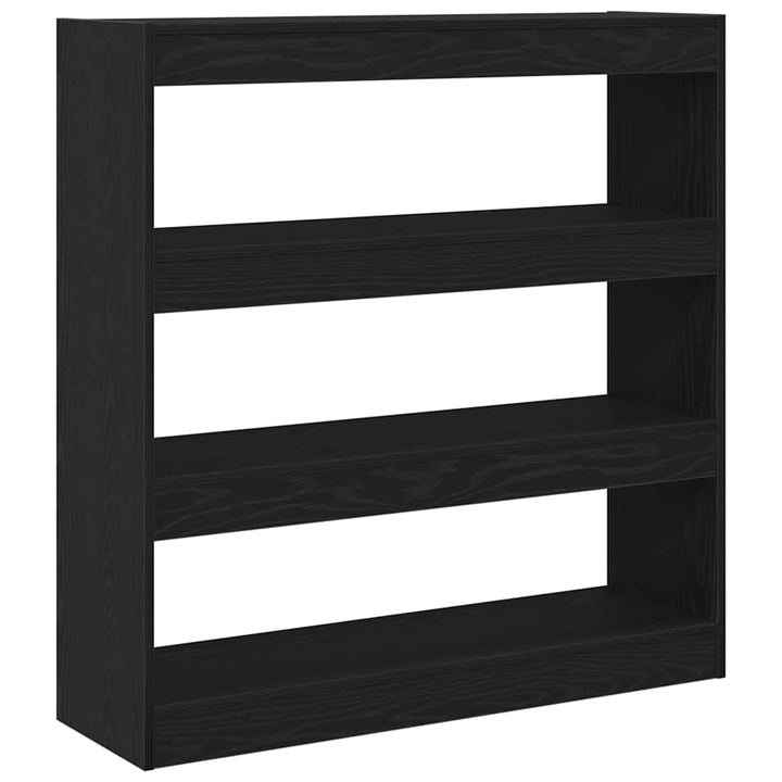 Bogskab Sort eg 100 x 30 x 103 cm Konstrueret træ